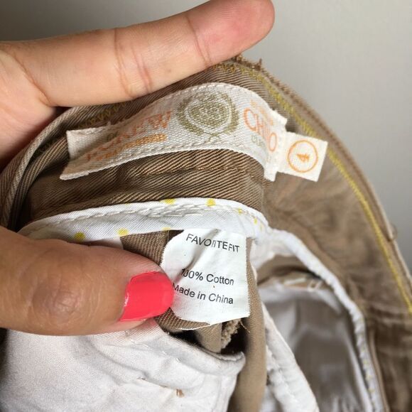 5/$15 - Jcrew chino ankle pants favorite fit Tan W - Picture 6 of 8